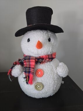 Telco Motionette Snowman w/ Baby Snowman in Hat AA Batteries